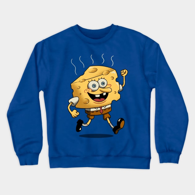 Cheese Bob Tri Pants Crewneck Sweatshirt by Vincent Trinidad Art